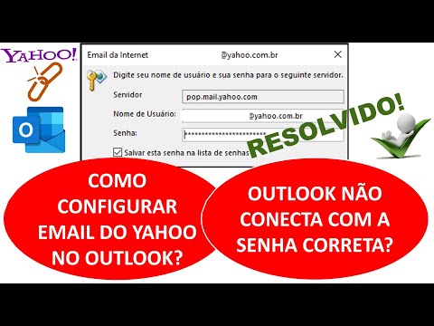 Como configurar e-mail do Yahoo no Outlook