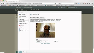 Quick Guide - HTML Editor: How to Create and Insert Video from a Webcam within MyCourses