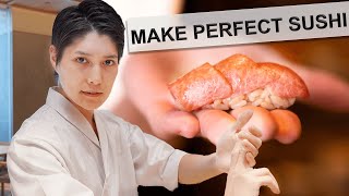 How To Make the Perfect SUSHI with a Japanese SUSHI Chef