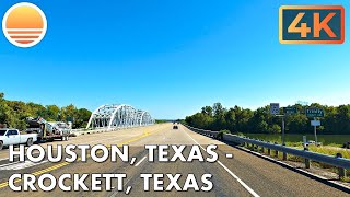 🇺🇸 [4K60] Houston, Texas to Crockett, Texas! 🚘 Drive with me!