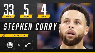 Steph Curry's puts on a SHOW with 30+ PTS for Warriors vs. Jazz