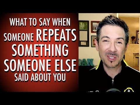 Video: How To Deal With Gossip