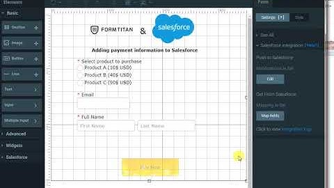 FormTitan & Salesforce - Payment and Contact creation
