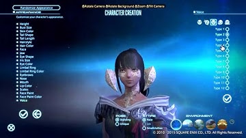 Final Fantasy XIV: Heavensward Benchmark Character Creation - Making my Au Ra Female alt