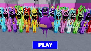 CATNAP POPPY BARRY'S PRISON RUN! OBBY! vs Smiling Critters Bobby BearHug Full Gameplay #roblox