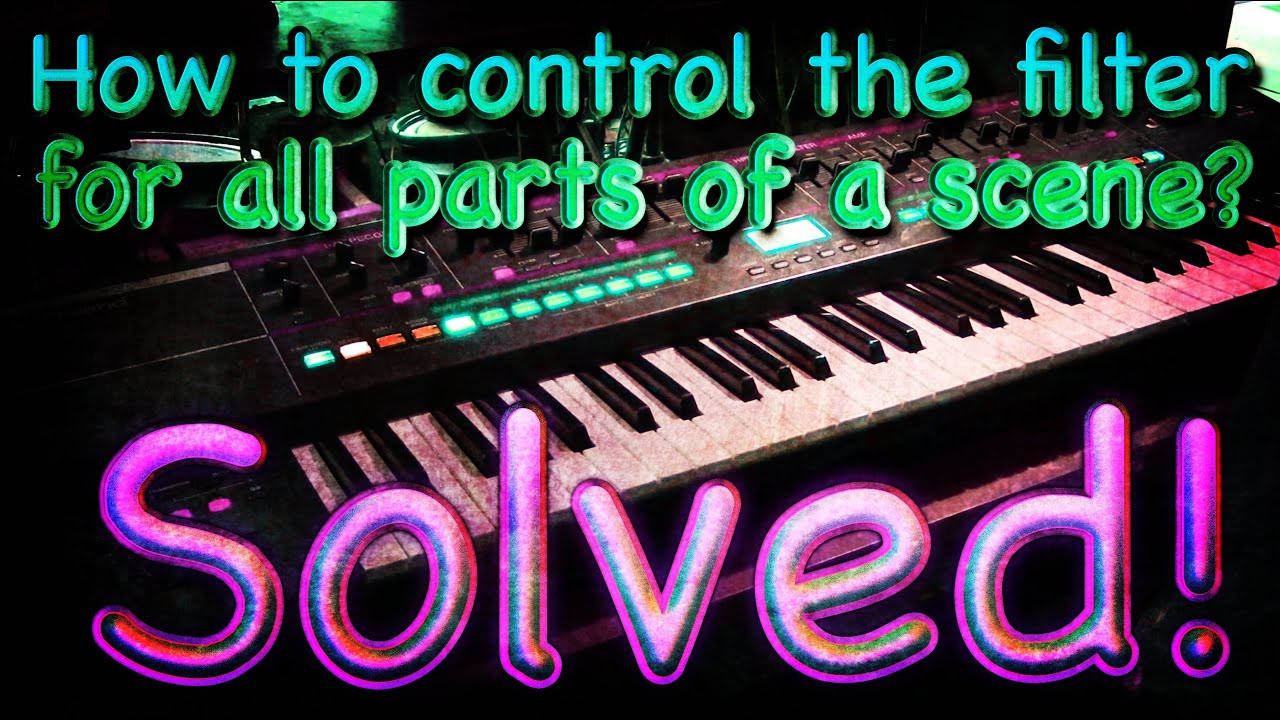 How To Assign Global Filter & Resonance To All Layers On Roland Juno-X ...