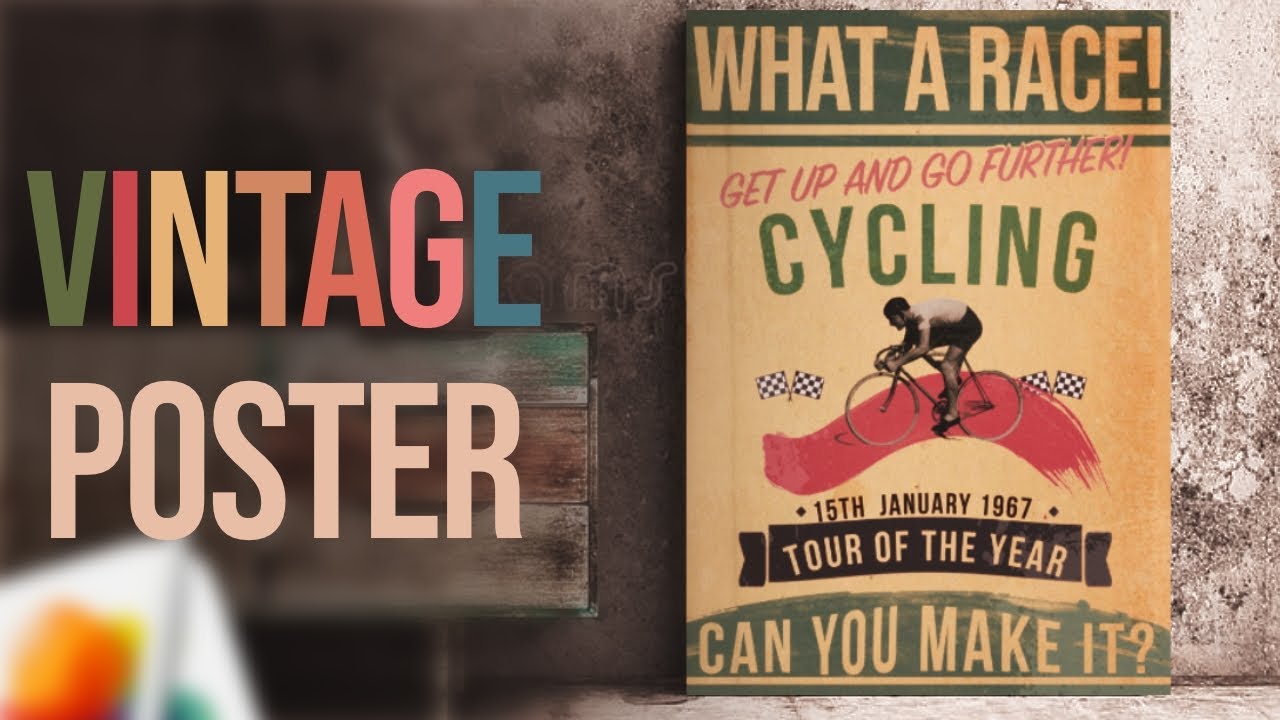 How good is Pixelmator Pro at creating retro poster? | Tutorial - YouTube
