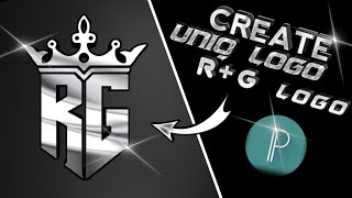|| How to Create Uniq Logo R+G Logo || Steel Professional Logo Kaise Banaye ||