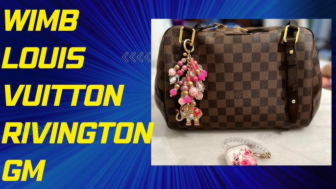 Brown Louis Vuitton Damier Ebene Rivington PM Shoulder Bag