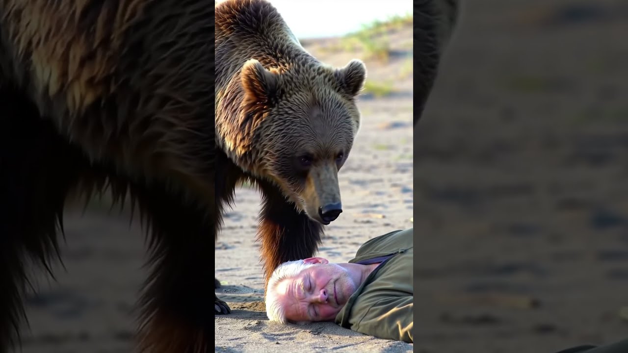 Man Plays Dead And Bear Completely Loses Its Mind Trying To Figure It Out
