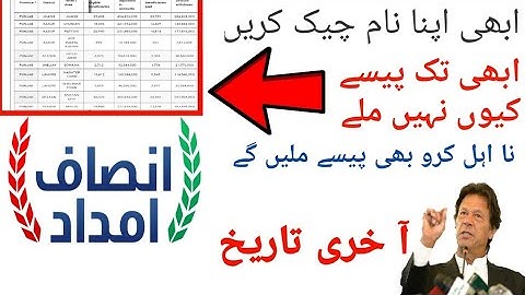 Ehsaas Emergency Cash Program | Insaf Imdad Relief Fund |New Update| 8171| Ehsas labour Program-govt