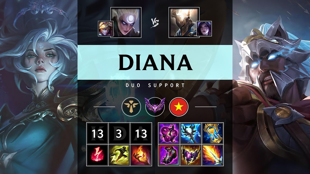Diana Support vs Pantheon - VN Master Patch 25.12