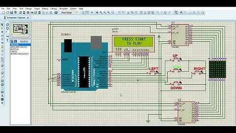 Snake Proyect Arduino-Proteus simulación
