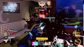 Quad feed split knife