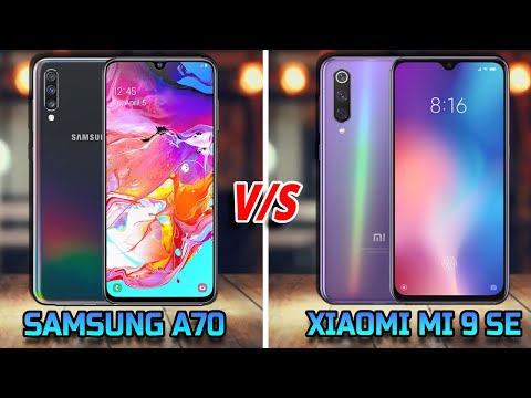 Samsung A70 vs Xiaomi MI 9 SE || Quick Comparison - Display, Camera, Battery, Benchmark & More