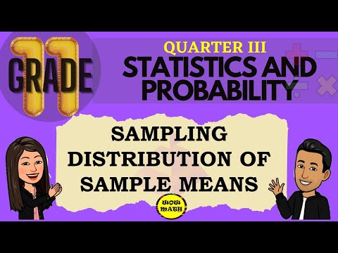 SAMPLING DISTRIBUTIONS OF SAMPLE MEANS || GRADE 11 STATISTICS AND PROBABILITY Q3