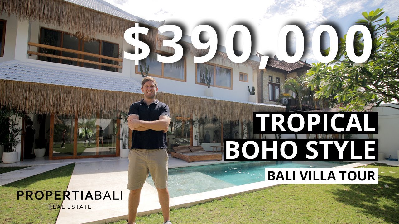 😍 Chic BOHO-Style Umalas Bali Villa Tour [$390,000 USD]