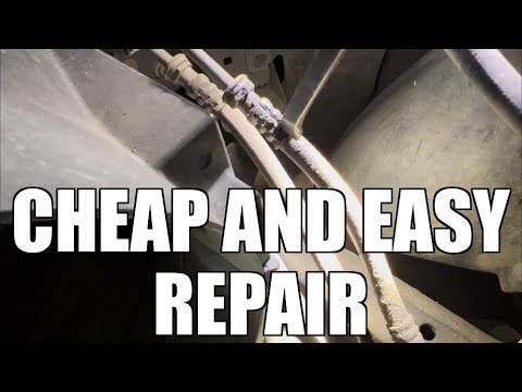 Cheaper quick repair, transmission cooler lines (cutting crimps and replacing hoses)