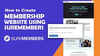 How to create a Membership Website Using WordPress and SureMembers