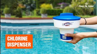 How to Use Floating Swimming Pool Chlorine Dispenser / Holder | Easy to Use, Lightweight