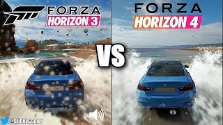 Forza Horizon 4 vs Forza Horizon 3 - Graphics and Sound Comparison Gameplay