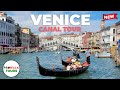 Venice italy canal tour  4k 60fps with captions
