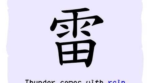 The BuShou of HanZi : 雨
