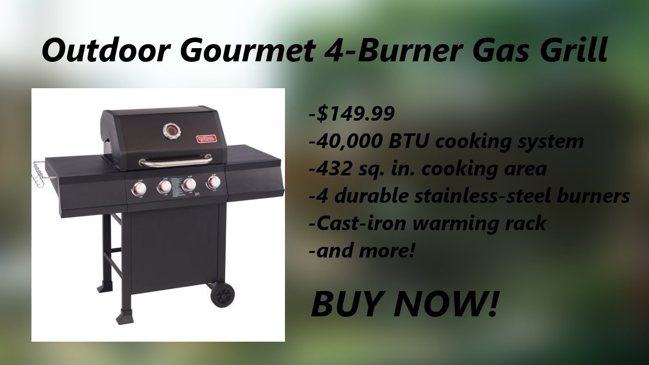 Outdoor Gourmet Grill Commercial YouTube