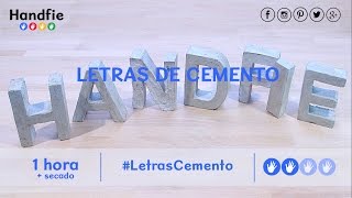 Letras decorativas de madera para la pared - Handfie DIY