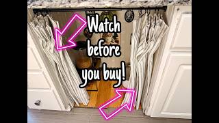 LIMON HOME Sage Green Striped Kitchen Curtains 30" Length,2 Panels Set Review- Watch BEFORE you buy!