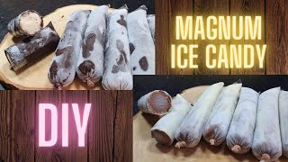DIY MAGNUM ICE CANDY |DARK CHOCOLATE &amp; WHITE CHOCOLATE| SMOOTH | CREAMY | PANG NEGOSYO| NHAJ KITCHEN