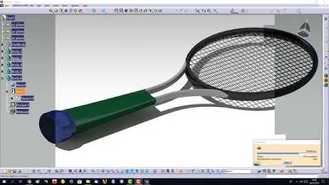 CATIA TUTORIAL 2  TENNIS RACKET DESIGN