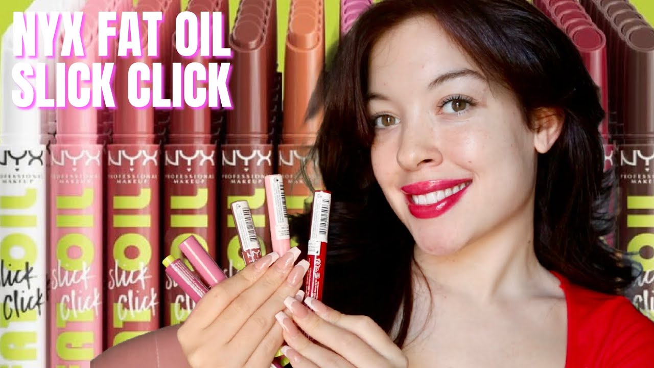 NEW NYX FAT OIL SLICK CLICK LIP BALM SWATCH PARTY YouTube NEW NYX FAT OIL SLICK CLICK LIP BALM SWATCH PARTY YouTube