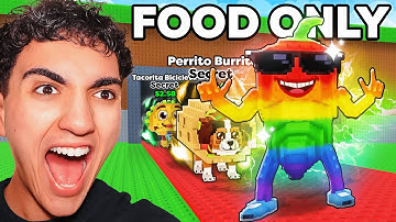 $0 to $1 TRILLION With ONLY FOOD Brainrots in Steal a Brainrot...