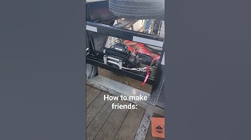 the friend maker 5000 👌 #wildwestdiesel #harborfreight #badland #winch #gooseneck #trailer #mechanic