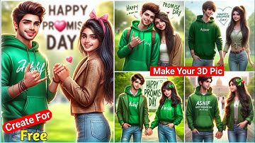 Promise Day Ai Photo Editing | Happy Promise Day Name Video Editing - Bing Image Creator Propose Day