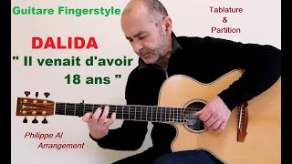 Dalida - Il venait d'avoir 18 ans - Guitare Fingerstyle chords