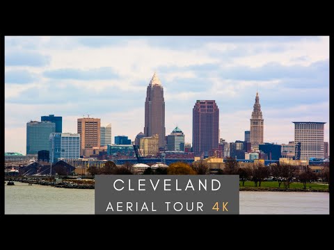 Downtown Cleveland -  4K AERIAL DRONE