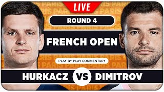 HURKACZ vs DIMITROV • French Open 2024 • LIVE Tennis Play-by-Play Stream