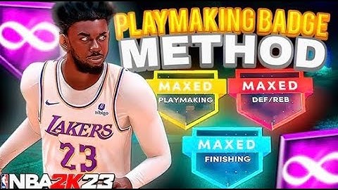 BEST PLAYMAKING BADGE METHOD in NBA 2K23 + GLITCH! HOW to GET all YOUR PLAYMAKING BADGES IN 1 HOUR!
