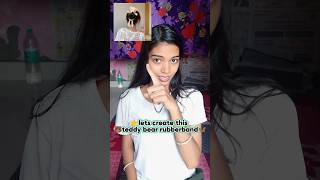 🦋Trending Teddy Bear🧸Scrunchie🎀 #ytshorts #shorts #craft #scrunchies