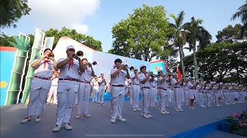 Biểu diễn trống kèn Đại hội Cháu ngoan Bác Hồ Thành phố Hồ Chí Minh năm học 2024-2025