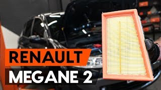 Come cambiare Filtro aria motore RENAULT MEGANE II Saloon (LM0/1_) - video tutorial