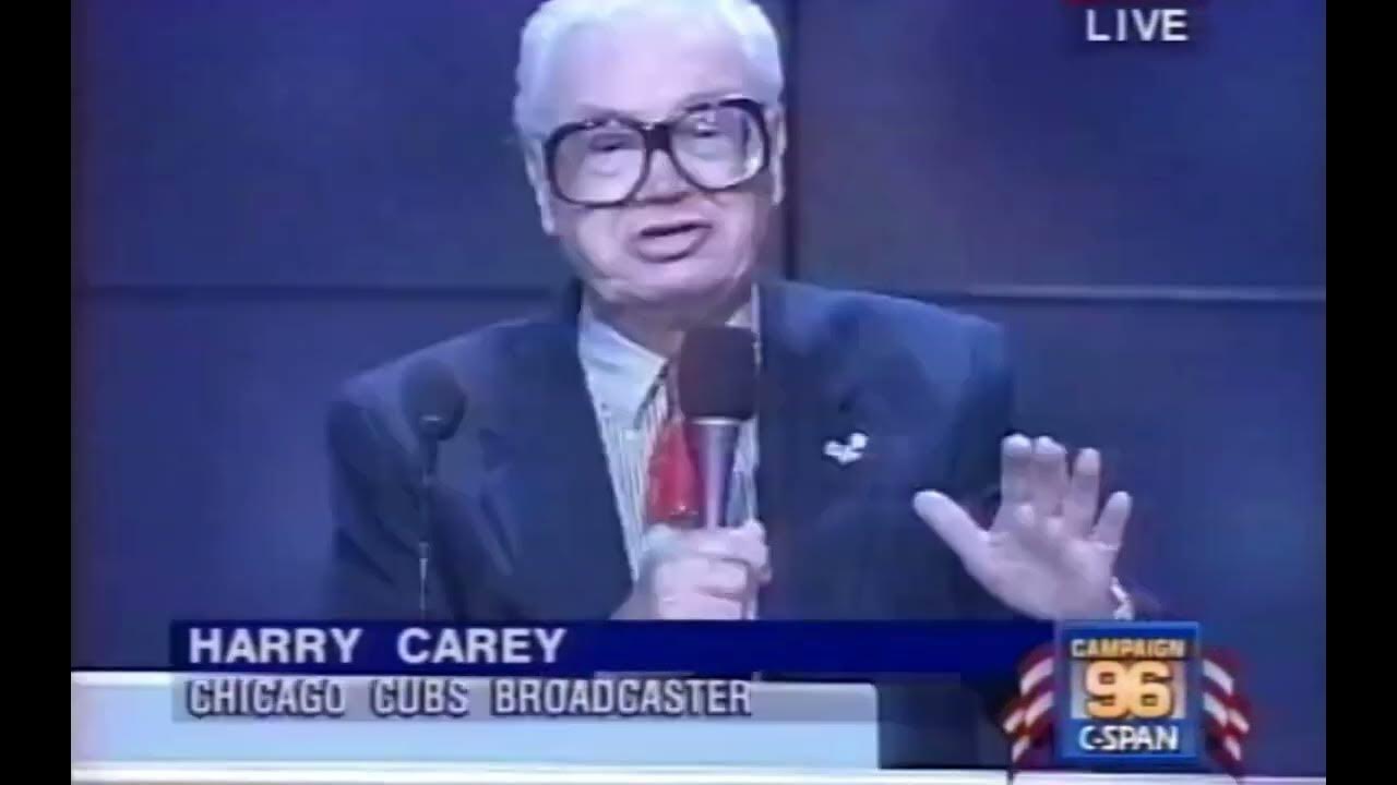 Harry caray leads 7th inning stretch at the 1996 dnc in chicago youtube