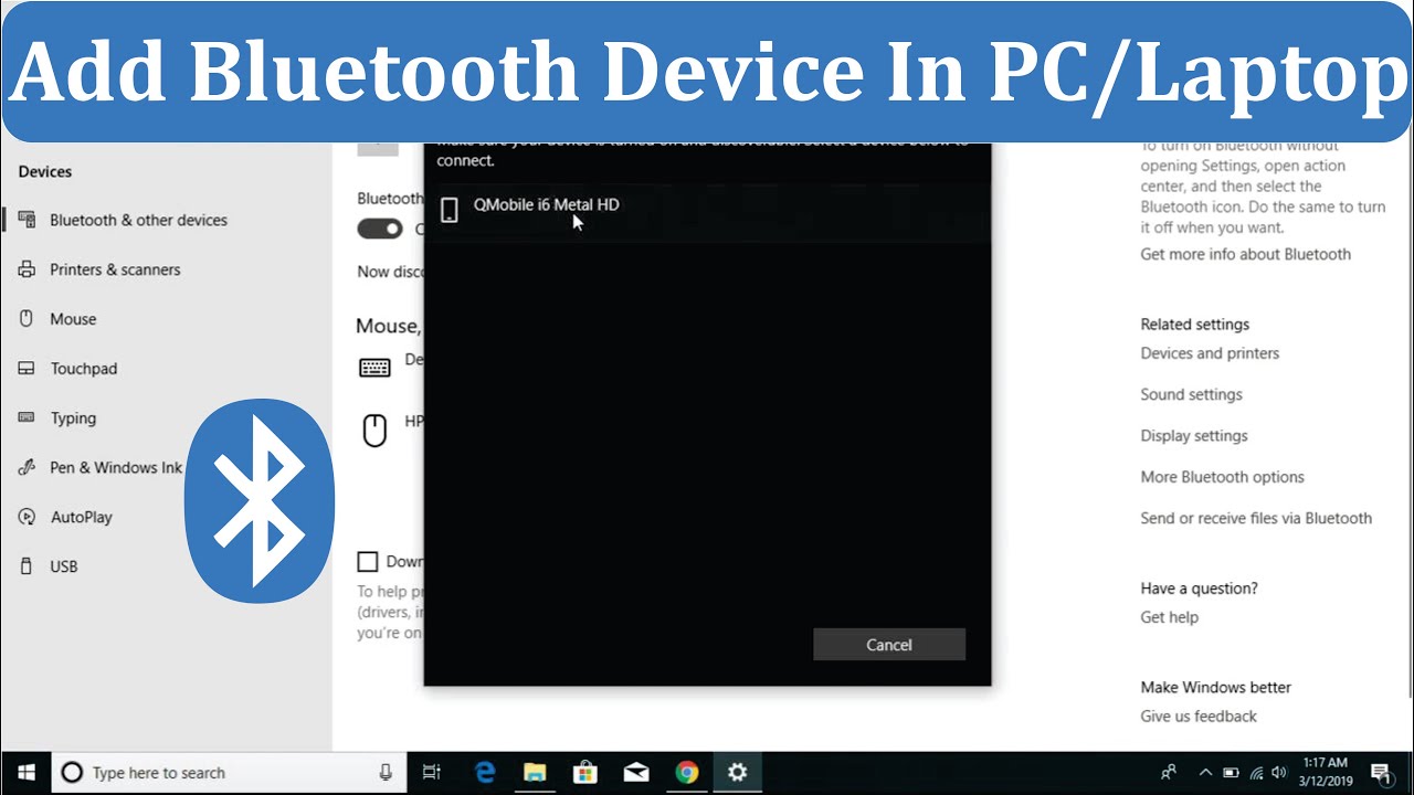 How to add bluetooth device in pc laptop urdu hindi youtube