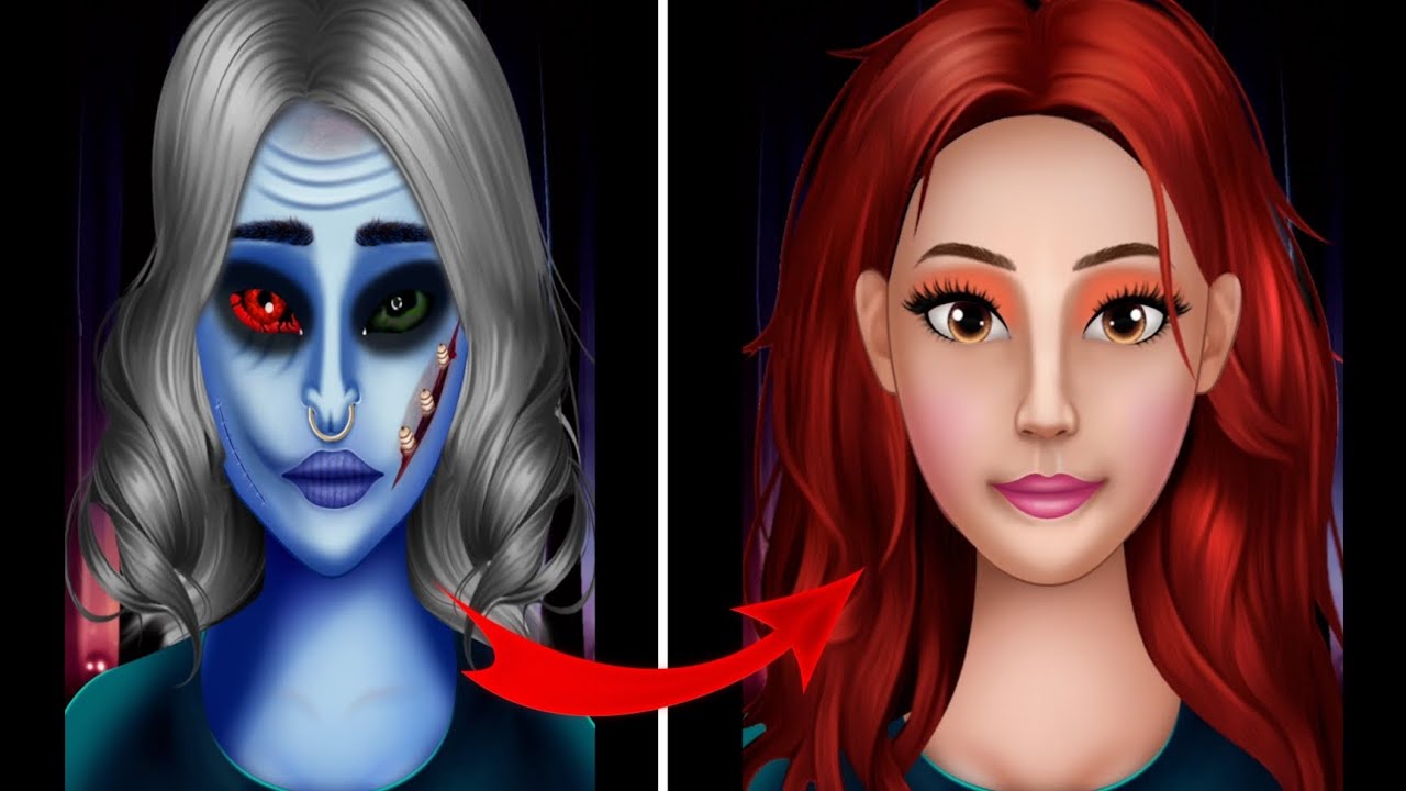 ASMR Halloween Venom Makeup For A Beauty Girl | Transformation Animation | KAKA ASMR