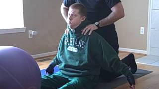 SCI mat work- long sitting posture practice