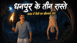 Teen Raste Horror Story | Hindi Horror Stories | Skull Towns | Animated Stories