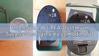 Recensione del TFA Dostmann Sveglia analogica da comodino, Design, 60.1042.04, senza ticchettio, ext