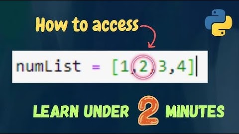 How to access items using Index numbers? -  List in Python | Explained in English | Free Coding